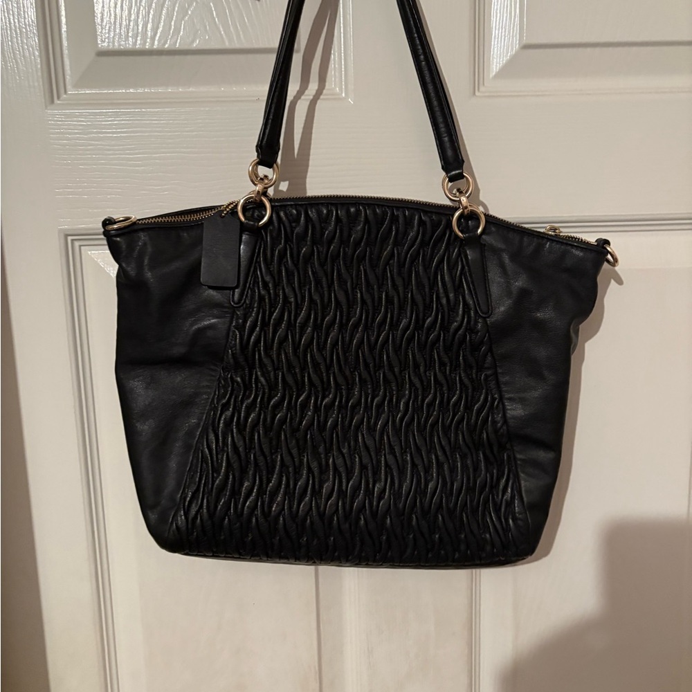 Coach‎ Black Twisted leather Shoulder Bag - Picture 3 of 10